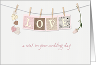 Love Letters Wedding Congratulations card