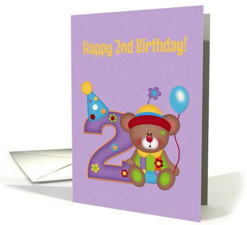 Second Birthday, Bear, Birthday card (1180742)