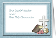 First Holy Communion Blessings, Congratulations Nephew card