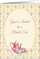 Tea and Cupcakes, Bridal Shower Tea Invitation card