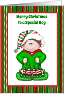 Merry Christmas, Special Boy, Cute Elf card