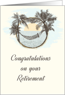 Tropical Hammock, Retirement Congratulations card