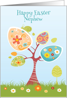 Easter Egg Tree, Happy Easter Nephew card