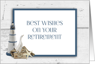 Lighthouse, Nautical, Retirement Wishes card