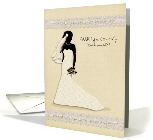 Bridesmaid, Wedding Party Invitation card (1257772)