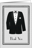 Tuxedo, Wedding Attendant Thank You card