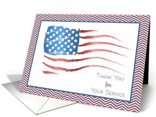 American Flag, Support our Troops card (1291990)