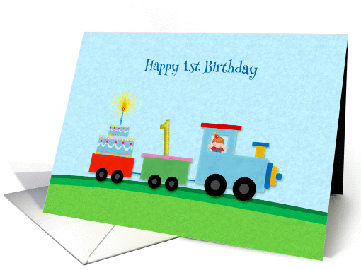 Happy 1st Birthday, Train card (1348790)