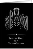 City Lights, Birthday for Customer card
