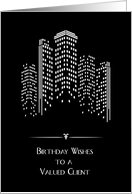 City Lights, Birthday for Client card