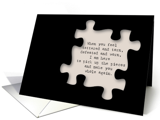 Encouragement and Support, Puzzle Piece card (1352750)