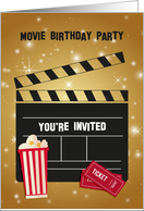 Movie Themed Birthday Invitation card