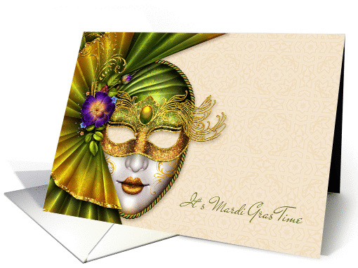 Mardi Gras, Masquerade Mask card (1353360)