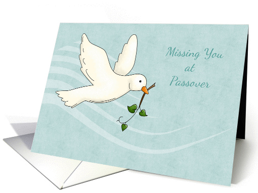 Passover, White Dove, Missing You card (1356294)