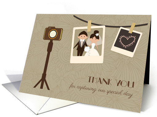 Thank You, Wedding Photographer card (1356652)