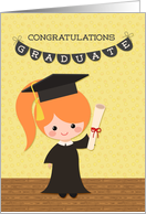 Congratulations, Girl Graduate card