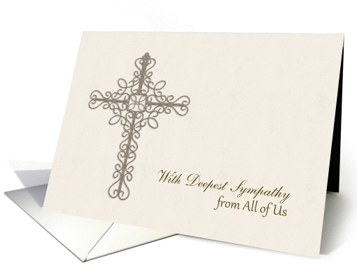 Simple Cross, Sympathy from All of Us card (1369578)