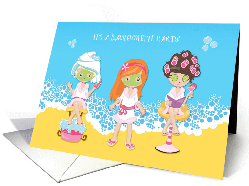 Bachelorette, Spa Party Invitation card (1369862)