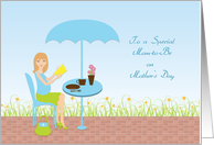 Mother’s Day for Mom-to-Be, Blue card