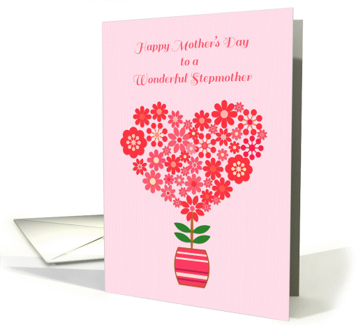 Heart Flower, Mother's Day, Stepmother card (1372206)