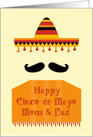 Sombrero, Cinco de Mayo, Mom and Dad card