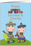 Cinco de Mayo Cows, Grandma and Grandpa card