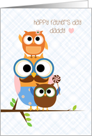 Owl Family, Father’s Day for Daddy card