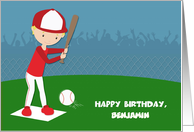 Baseball Theme, Birthday for Boy, Customize card