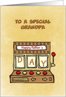 Slot Machine, Father’s Day, Customize Front card