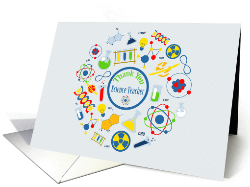 Thank You Science Teacher, Science Icons card (1378848)