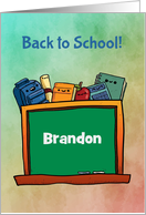 Back to School, Chalkboard, Customize Name card