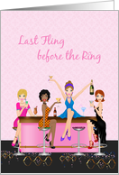 Bachelorette Girl’s Night Out, Bar Scene card