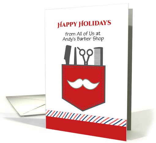 Happy Holidays from Barber card (1404560)