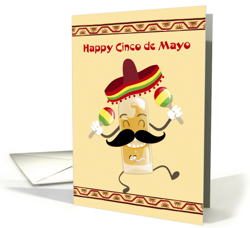 Mexican Dancing Tequila Bottle, Cinco de Mayo card (1429846)