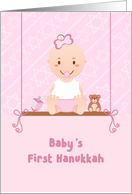 Baby Girl’s First Hanukkah card