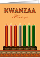 Kwanzaa Kinara Blessings card