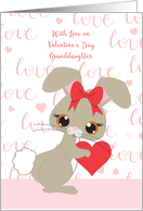 Granddaughter Valentine’s Day Bunny card