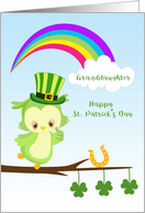 Granddaughter St. Patrick’s Day Owl card