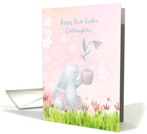 Goddaughter First Easter Sweet Bunny card (1468132)