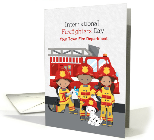 International Firefighters' Day with Crew Customize card (1470132)