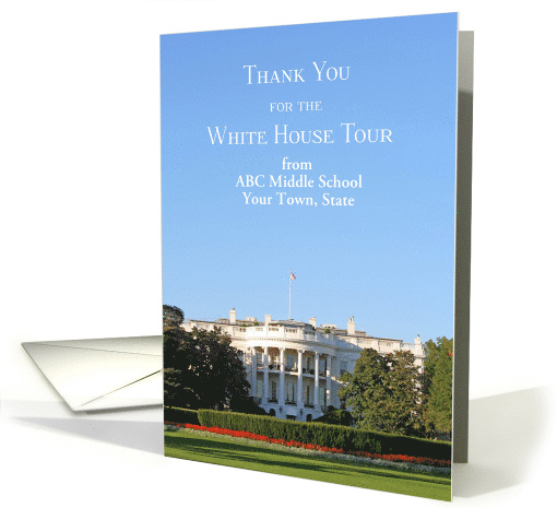 Thank You for White House Tour Customize card (1470134)