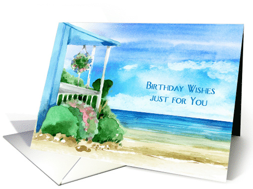 Seascape Birthday Wishes card (1473626)
