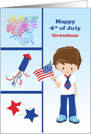 Grandson 4th of July card