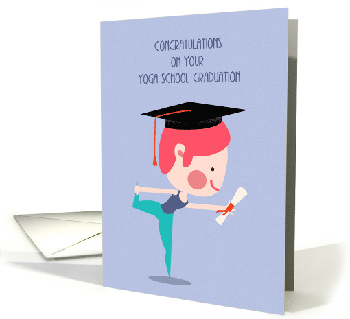 Yoga School Graduate Congratulations card (1475094)