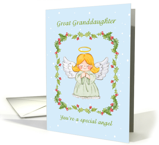 Christmas Angel for Great Granddaughter card (1487418)