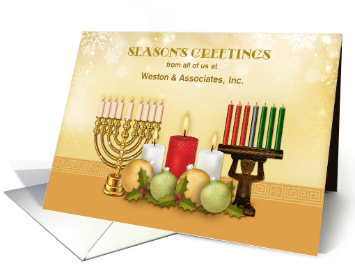 Interfaith Season's Greetings - Business Customized card (1498604)