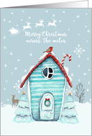 Merry Christmas Across the Miles - Winter Scene card
