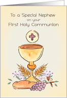 For Nephew First Holy Communion Chalice card