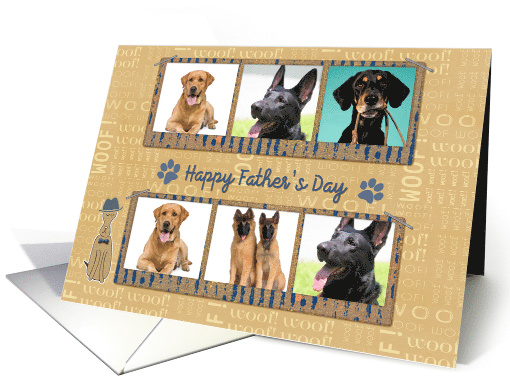 Father's Day from Dogs Six Photos card (1518634)