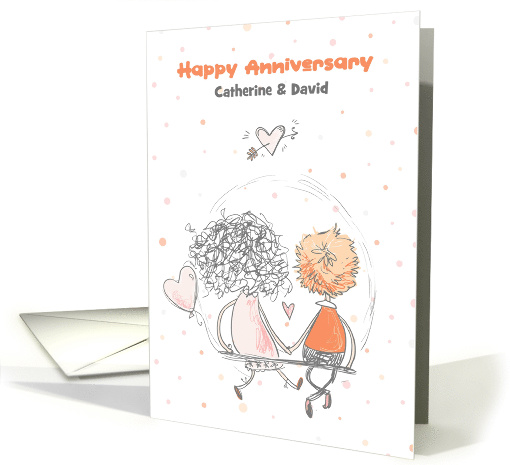 Customize Front Wedding Anniversary Sweet Couple card (1527234)